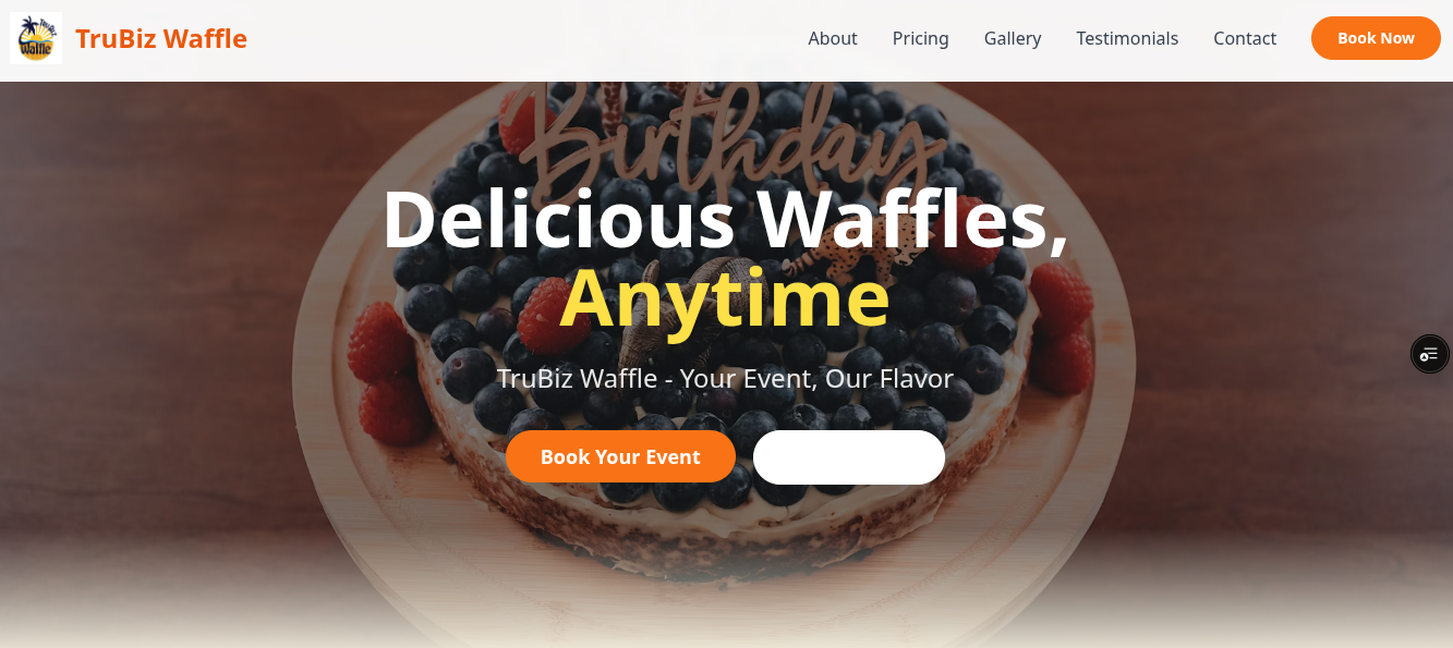 TruBiz Waffle - Professional website screenshot